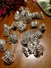 Lote de 5 uds. Doradas y plateadas de pinzas para el pelo, ajustable, para trenzas, cuentas para el pelo, accesorios para el cabello, 10 Uds.