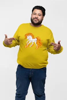 

Angemiel Wear Pegasus Unicorn Yellow Men 'S Sweatshirt