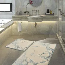 Коврики для ванной нескользящие Противоскользящие коврики Нескользящие анти-формы Sarah Flosl The Cottonmav The 2'Li набор 60X100 Cm-50X60 см