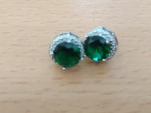 Pendientes clásicos de circonia cúbica para mujer, aretes redondos de cristal, color verde, Multicolor, AE176