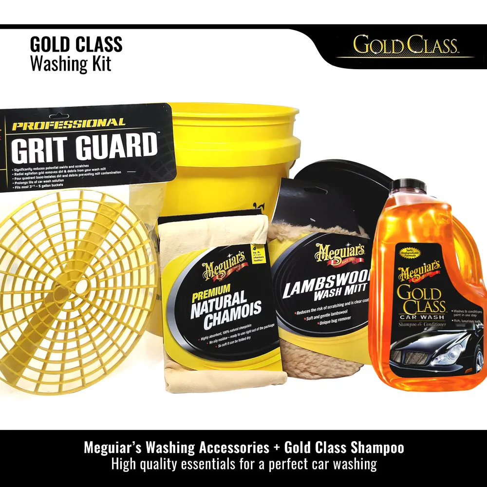 Kit Meguiar's Gold Class For Car Wash, With Bucket And Accessories