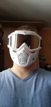 Máscara de esquí para hombre y mujer, gafas de seguridad con filtro para la boca a prueba de viento y de Motocross