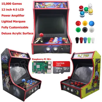 

RAC-B300 Raspberry Pi 3 Model B Mini Bartop Arcade Game Machine Cabinet 128G
