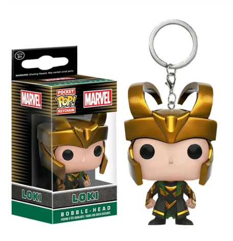 Funko Pop брелок Мстители Marvel странные вещи Дэдпул отряд самоубийц История игрушек Рик Морти Игра престолов игрушки - Цвет: Loki