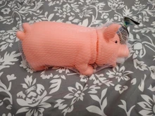 Cerdo de goma con sonido para perros grandes, juguete para morder con sonido y sonido, 1 unidad
