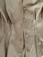 Mini Dress Short V-Neck A-Line Long-Sleeve Office Casual-Button Sexy Elegant Women Solid