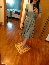 Sash Dress Puff-Sleeve Simplee Chic Polk-Dot Spring Summer Ruffled Elegant High-Waist