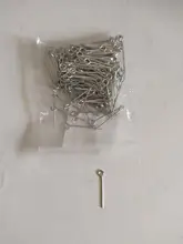 100-200 Uds ojo cabeza pines 20 25 30 35 40 45 50 mm alfileres con ojetes conclusiones para la fabricación de la joyería Diy accesorios de joyería suministros