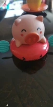 Cerdo de juguete de dibujos animados para bebé, juguete de agua clásico para bebé, Tortuga de natación infantil, cadena enrollada, relojería, juguete de playa para niños, 1 ud.