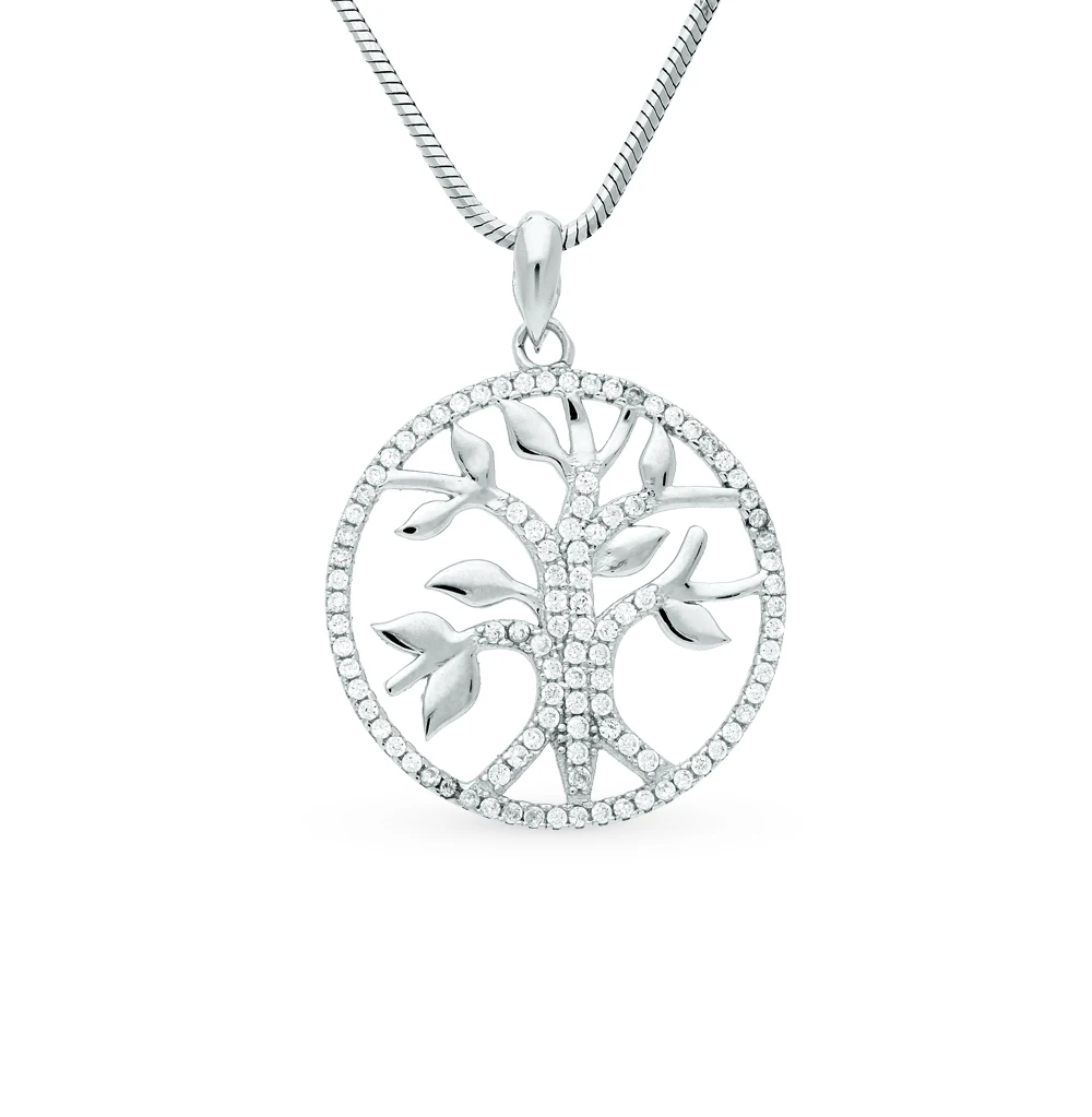 Silver Pendant with cubic zirconia SUNLIGHT test 925