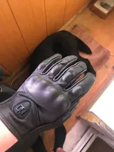 Guantes de motocicleta unisex de cuero y carbón para invierno, guantes de moto para hombre y mujer, para motocross, ATV