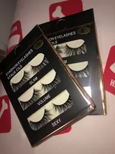 Visofree-pestañas postizas de alta calidad, 3 pares, hechas a mano, aladas, a la moda, 3D15