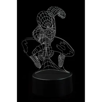 

3D LED lamp Spider Man 3 colors
