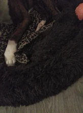 Mascota grande perrera Fuzzy felpa redonda gato cama casa larga suave perro de peluche cama nido de invierno cálido gato durmiendo alfombrilla cama para mascotas gato de casa