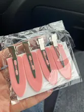 Pinzas para el pelo sin costuras ni curva para mujer y niña, pasador de flequillo lateral con flecos, accesorios para el lavado de la cara, 4 Uds./1 ud.