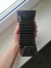 TANGYUE-tarjetero de cuero para hombre y mujer, cartera con carcasa para tarjetas, tarjetero para tarjetas bancarias