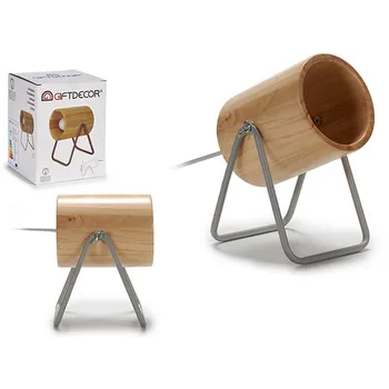 

Flexo/Desk lamp Grey Wood Metal (15 x 20 x 15 cm)