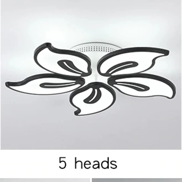 5 petals Современный Блестящий светодиодный потолочный светильник-люстра, лампа для гостиной, кухни, спальни, столовой, дома, арт-деко, роскошный светильник, fixure - Цвет корпуса: 5 petals