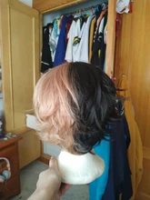 LUPU negro rubio corto pelucas de pelo sintético chico guapo Cosplay peluca Natural falsas pelo de alta temperatura de fibra