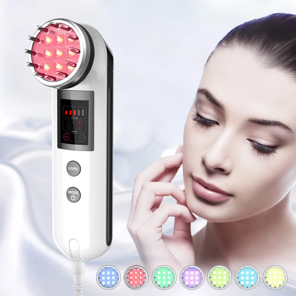 

Portable LED Photon&Micro Current Wrinkle Removal Beauty Machine LED Light For Face Skin Rejuvenation Home Use Device