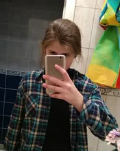 Plaid Shirt Blouse Women Tops Blusas Long-Sleeve Loose Flannel Plus-Size Cotton New-Brand