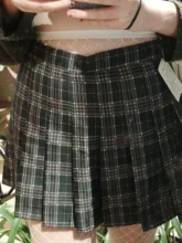 Falda estilo pijo plisada a cuadros para mujer, minifalda de verano, Escuela Japonesa, Kawaii