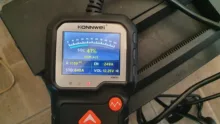 KONNWEI-probador de batería de motocicleta KW650, Analizador de sistema de batería de 12V y 6V, 2000CCA, herramientas de prueba de arranque de carga para el coche