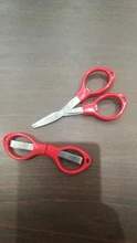 Tijeras con mango de plástico multifunción para niños, Artesanías hechas a mano de papelería de acero inoxidable para estudiantes, 8 palabras, bricolaje