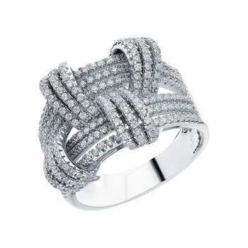 

Silver ring with cubic zirconia sunlight sample 925