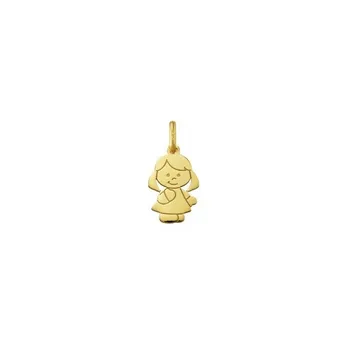 

18kt gold girl pendant