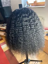 RESHINE-Peluca de pelo rizado de Mongolia, cabello humano con encaje frontal 13x4, 180%, 13x6, cierre de encaje rizado, prearrancado