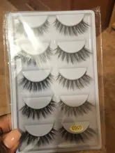 Pestañas postizas 3D de visón, pestañas largas y esponjosas hechas a mano, utensilios de maquillaje para ojos G800, 5 pares