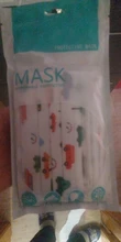 Mascarilla desechable con dibujos animados para niños, 3 capas, transpirable, no tejida, gruesa y cálida, con elásticos, 50 Uds.