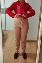 Pantalones de chándal de gimnasio para Mujer, pantalón de lana de entrenamiento, sólido grueso, cálido, para correr, para invierno, 2021