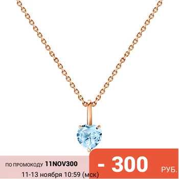 

Gold pendant with Topaz sunlight sample 585