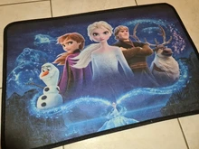 Alfombra de juegos de Frozen para niños, con dibujos animados tapete de goma, ideal para regalo de cumpleaños