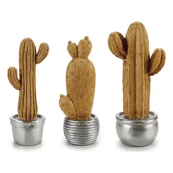 

Garden statues Resin Silver Cactus 3