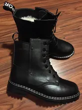 AIYUQI-Botas cortas de cuero genuino para mujer, botines de lana cálidos y antideslizantes, para estudiantes, para invierno, 2021