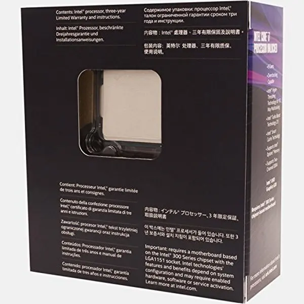 Процессор Intel®Ядро™I7-8700K Processo BX80684I78700K Intel Core i7 8700K 3,70 Ghz 12 MB LGA