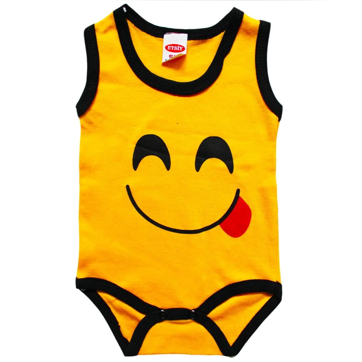 Language Issuing Emoji Yellow Black Piping Pendant The Zibin |