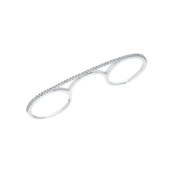 

Silver ring with cubic zirconia sunlight sample 925