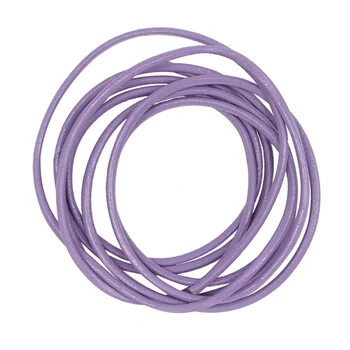 

Cord for jewelry, leather, 1 m/pack (blue)