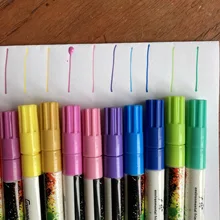 Gn-Rotuladores acrílicos de pintura acrílica, bolígrafos ideales para rotular tazas de porcelana, vidrio, roca, cerámica, lienzos de tela, o madera, 12 o 18 colores, de 0,7mm