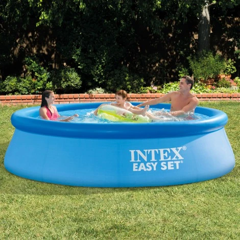 Telegraf kamp Kort levetid Inflatable pool with INTEX EASY SET 305X76 CM scrubber