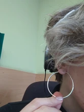 Pendientes de aro de plata de ley 100% para mujer, caja de regalo de bucle redondo, aretes de aro de plata simples, Piercing