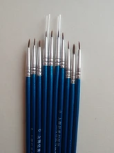 10 unids/set bien pintada a mano de La delgada línea de gancho pluma azul Baton bolígrafo para dibujo artístico cepillo de pintura de Arte de cepillo de Nylon OFERTA ESPECIAL