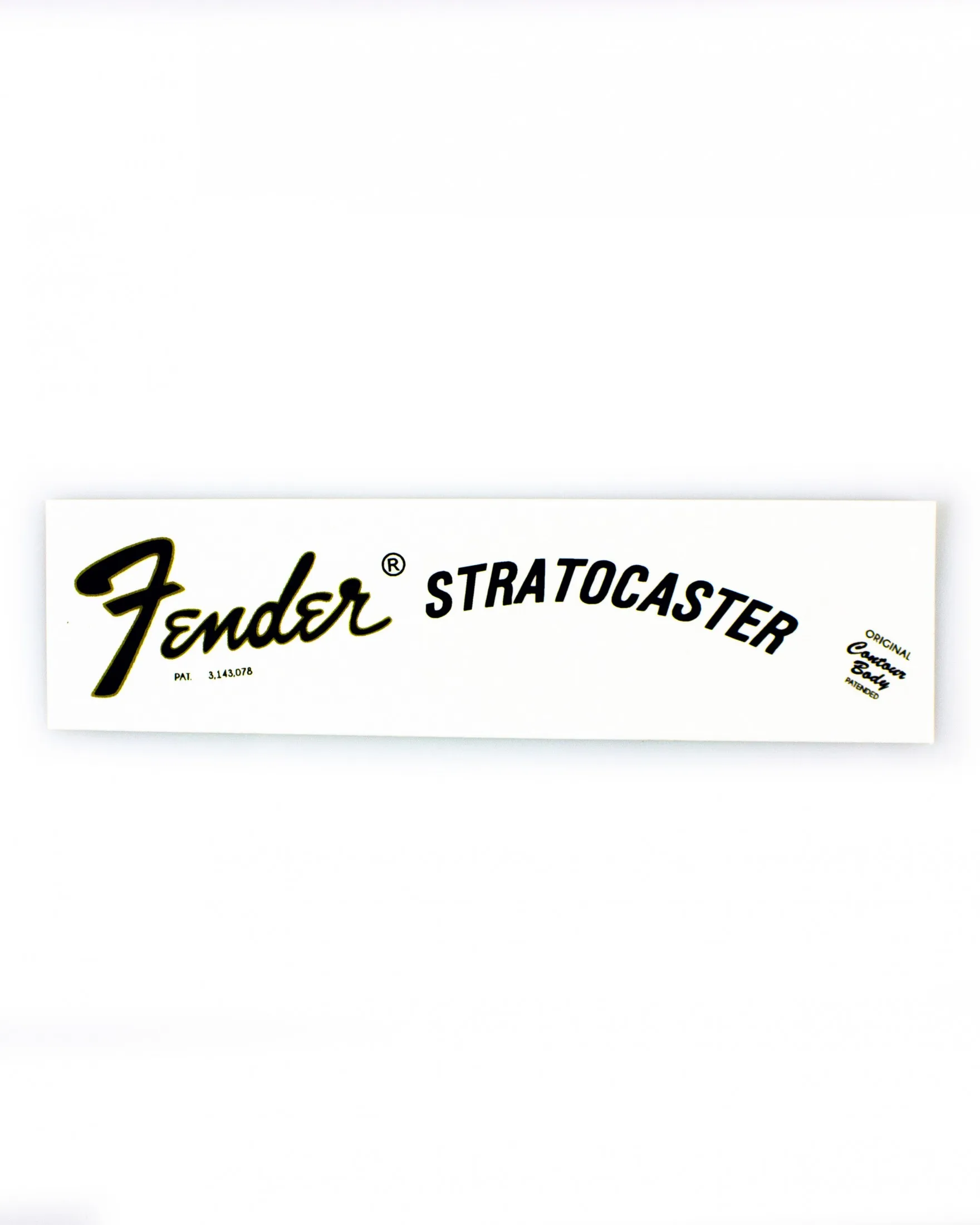 Наклейка-декаль на голову грифа гитары &quotFender Stratocaster 1971-1976&quot Guitar Sticker | Спорт и