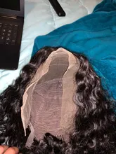 Pelucas frontales de onda profunda para mujeres negras 28 30 pulgadas, cabello humano rizado 13x4 brasileño Remy, peluca con malla Frontal ondulada y húmeda