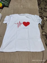 Ropa a juego para madre e hija, Camiseta con estampado divertido de amor rojo para madres y tops para hijas