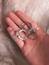 Tocona 9 unids/set Bohemia hoja corazón gota de agua de piedra lunar anillo joyería estilo bohemio Vintage Woemn anillo bisutería boda 9485